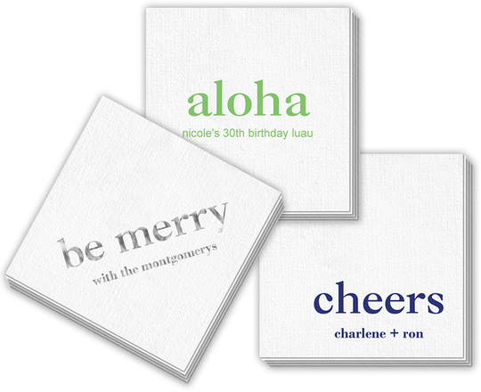 Design Your Own Big Word Deville Napkins
